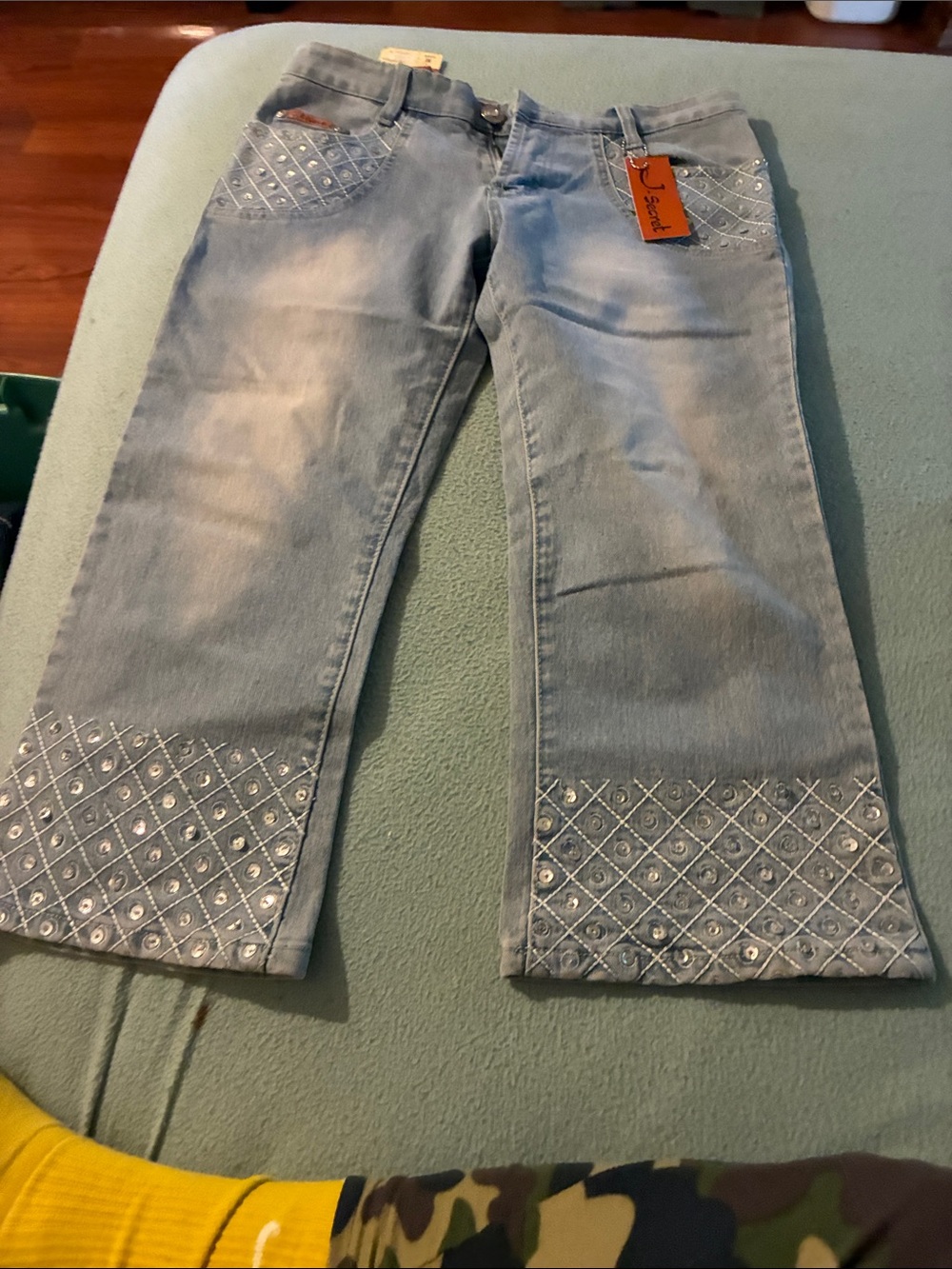 Light Blue Embellished Women’s Jeans